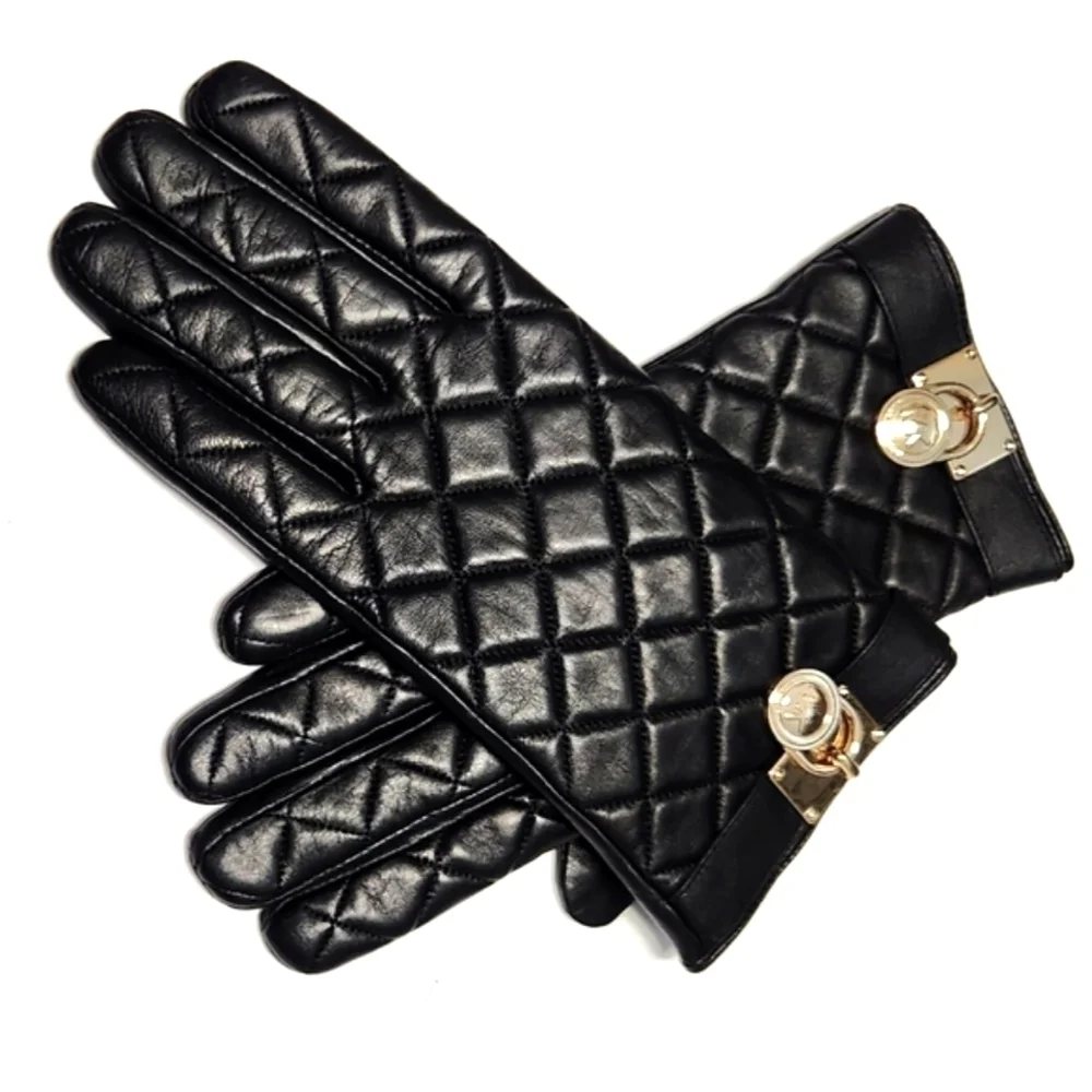 Michael Kors Leather Winter Gloves‎